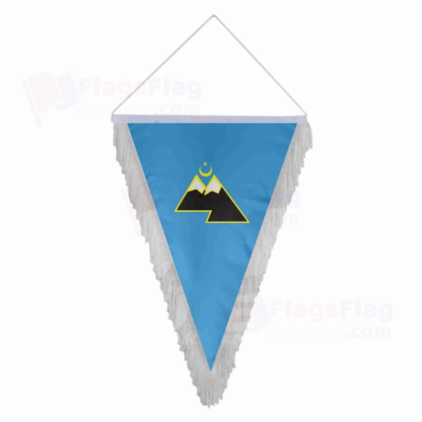Karachay Turks Russian Triangle Fringed Streamers