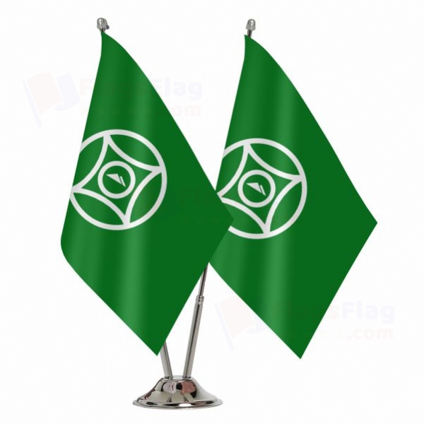 Karachays 2 Table Flags
