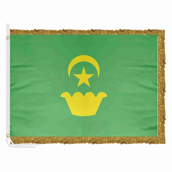Karakalpak Turks Satin Office Flag