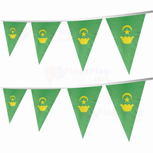 Karakalpak Turks Stringed Triangle Flag