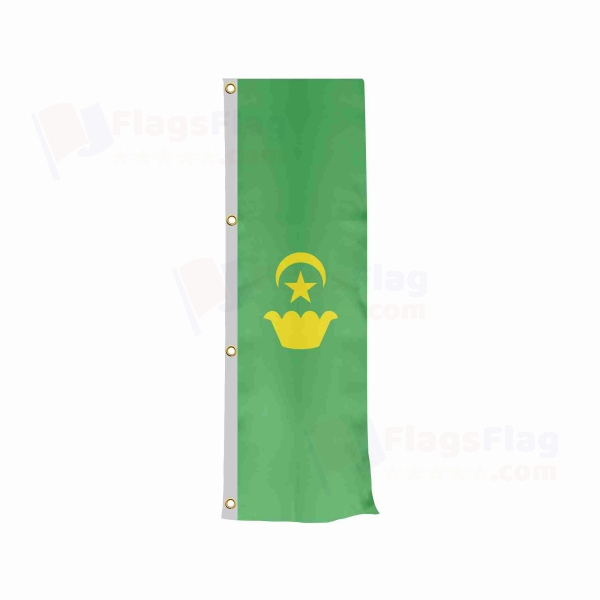 Karakalpak Turks Vertically Raised Flags