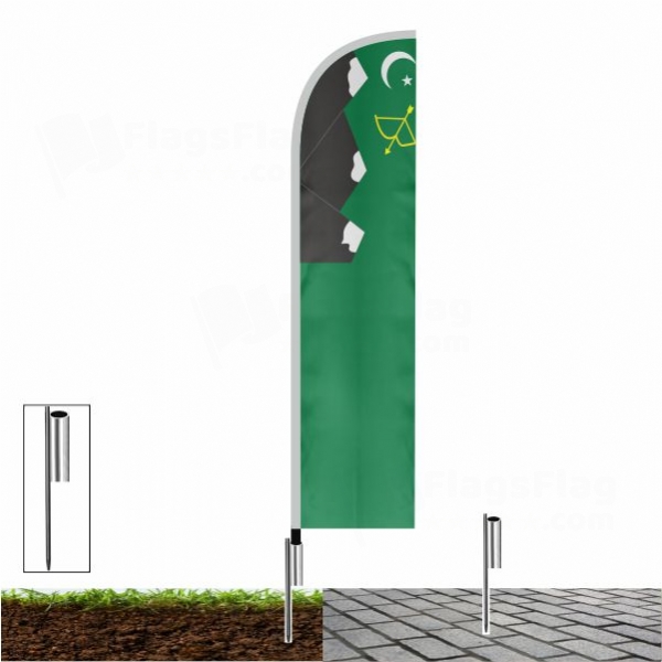 Karakorum Turks Pakistan Hunza Beach Flags Karakorum Turks Pakistan Hunza Sailing Flags