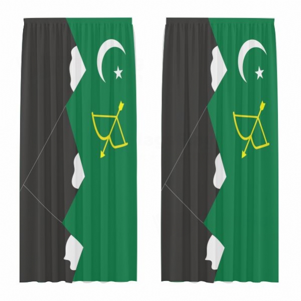 Karakorum Turks Pakistan Hunza Digital Printed Curtains