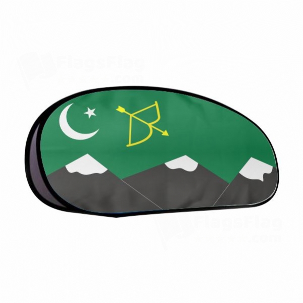 Karakorum Turks Pakistan Hunza Horizontal Fabric Banner Display Stands