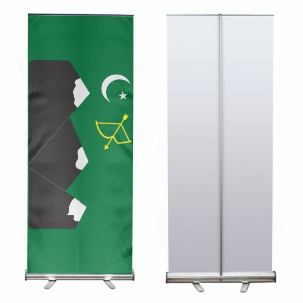 Karakorum Turks Pakistan Hunza Roll Up Banner
