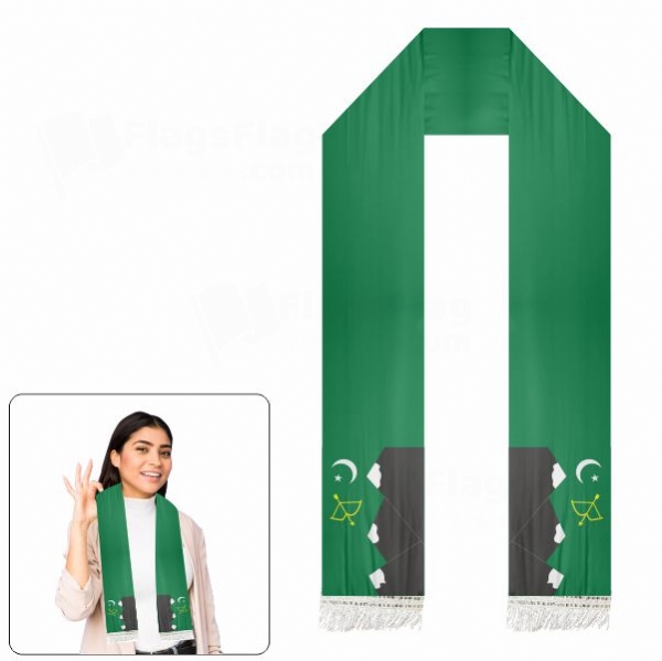 Karakorum Turks Pakistan Hunza Scarf Digital Printing