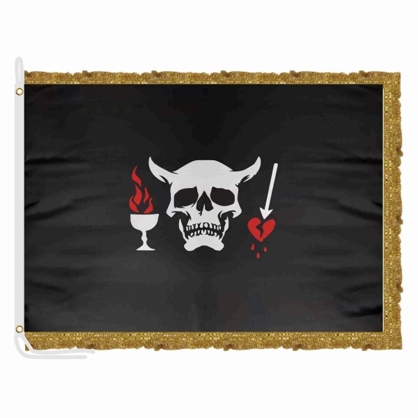 Karasakal Satin Office Flag