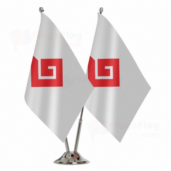 Karasid dynasty 2 Table Flags