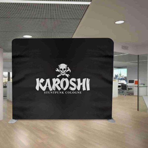 Karoshi Logo Background Stand Printing
