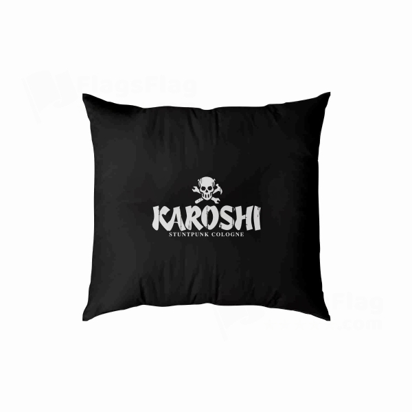 Karoshi Logo Digital Printed Pillow Cover