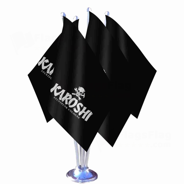 Karoshi Logo Quadruple Table Flag