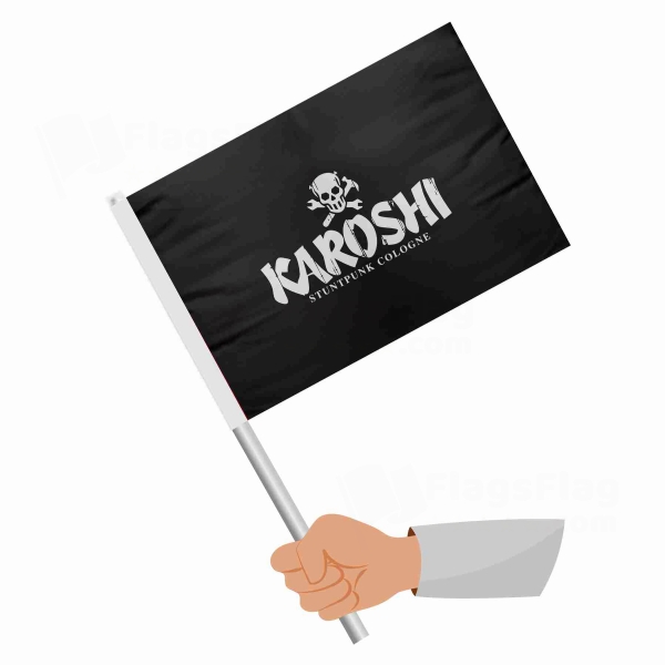 Karoshi Logo Stick Flag