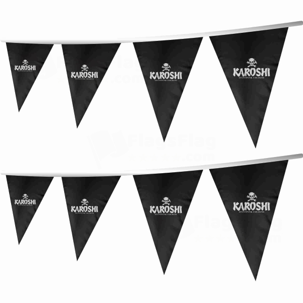 Karoshi Logo Stringed Triangle Flag