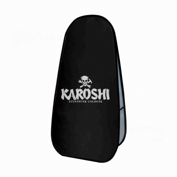 Karoshi Logo Vertical Cloth Banner Display Stands