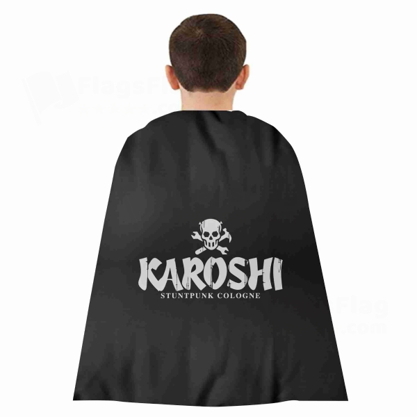 Karoshi Logo Woven Fabric Cloak Digital Printing