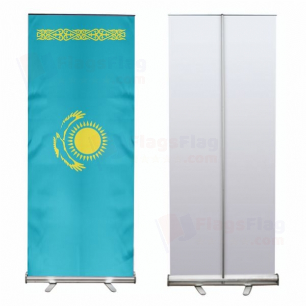 Kazakhstan Roll Up Banner
