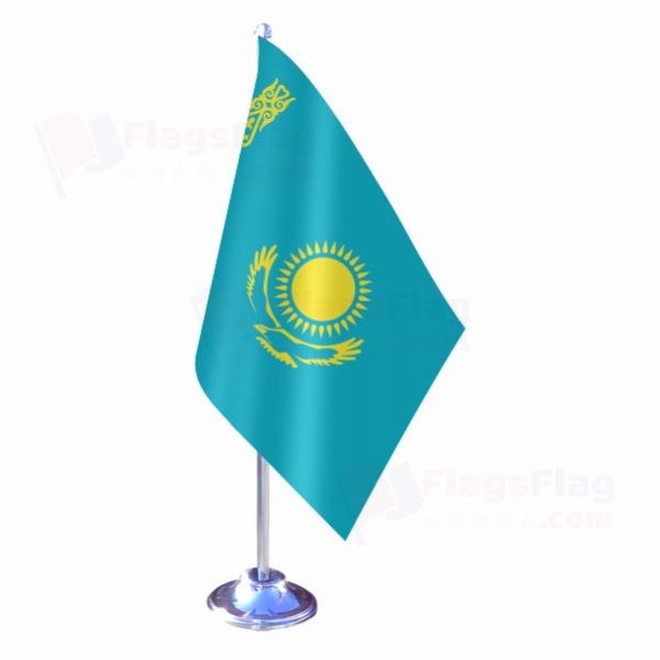 Kazakhstan Single Table Flag