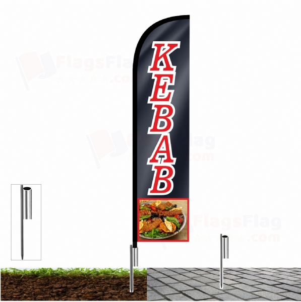 Kebab Custom Design Flag Kebab Customised Flags