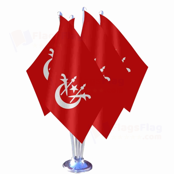 Kelantan Quadruple Table Flag