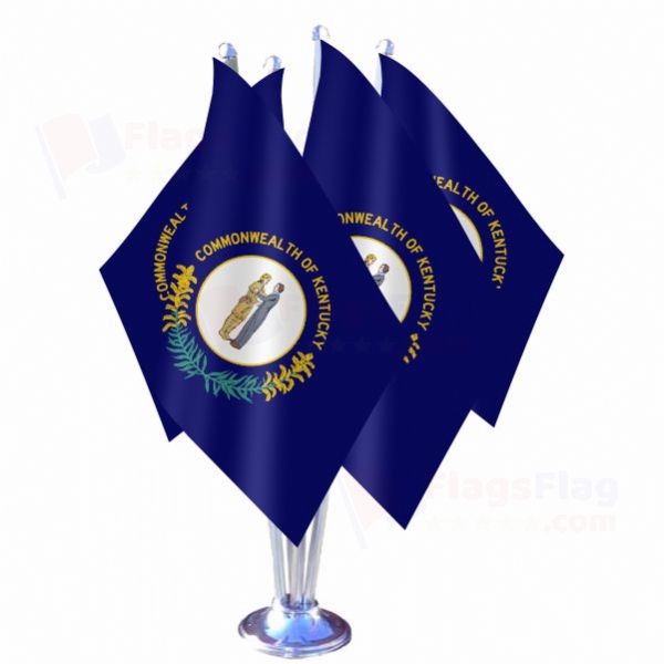 Kentucky Quadruple Table Flag