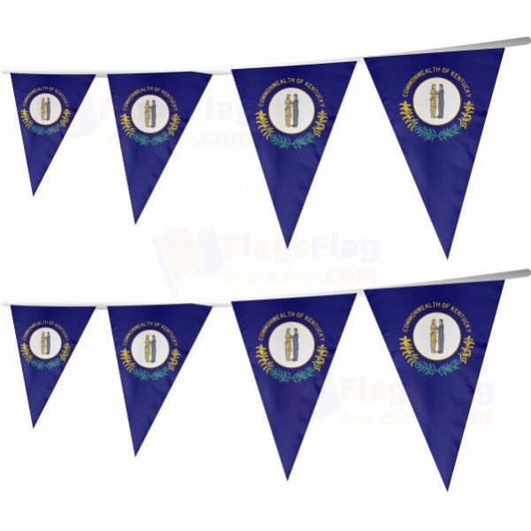 Kentucky Stringed Triangle Flag