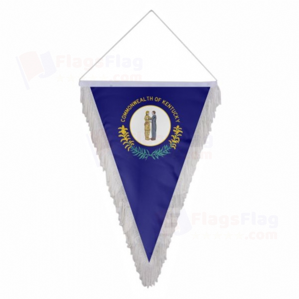 Kentucky Triangle Fringed Streamers