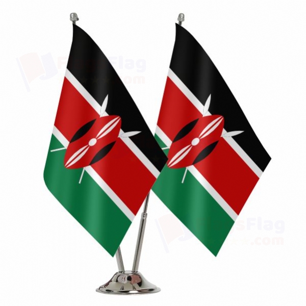 Kenya 2 Table Flags
