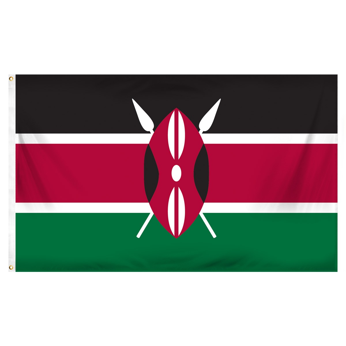 Kenya Beach Flag and Sailing Flag