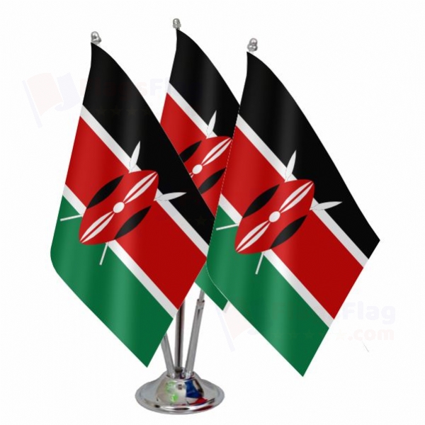 Kenya Triple Table Flag