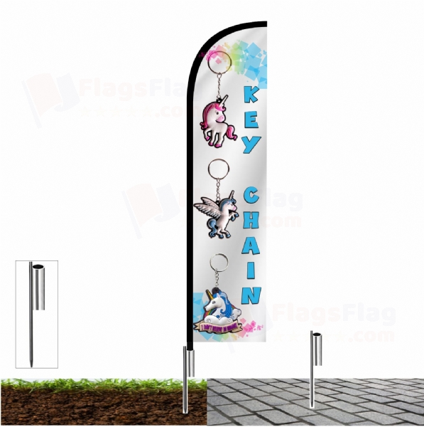 Keychain Pavement Flags
