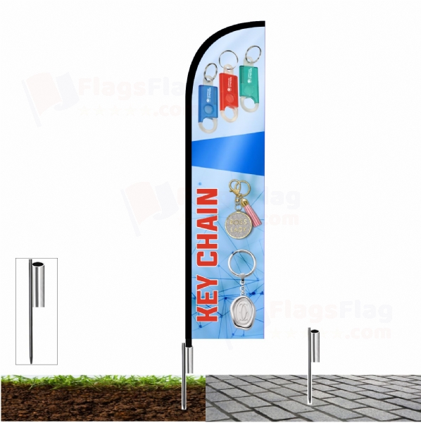 Keychain Pole Flags