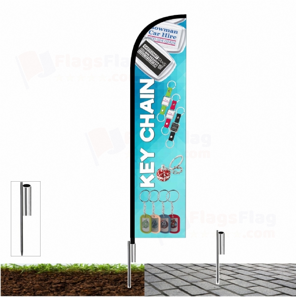 Keychain Shop Front Flags