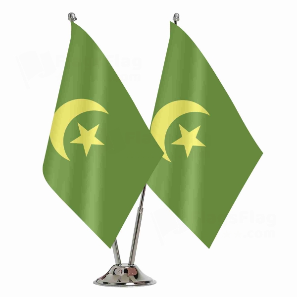 Khanate of Kokand 2 Table Flags