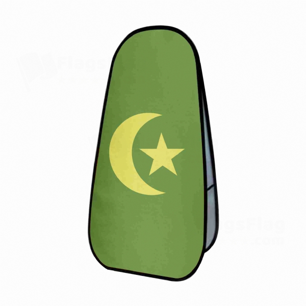 Khanate of Kokand Vertical Cloth Banner Display Stands