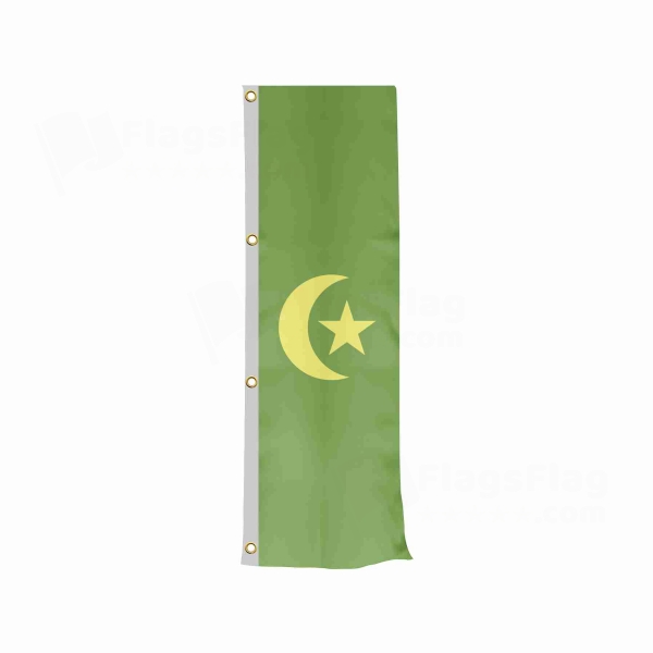 Khanate of Kokand Vertically Raised Flags