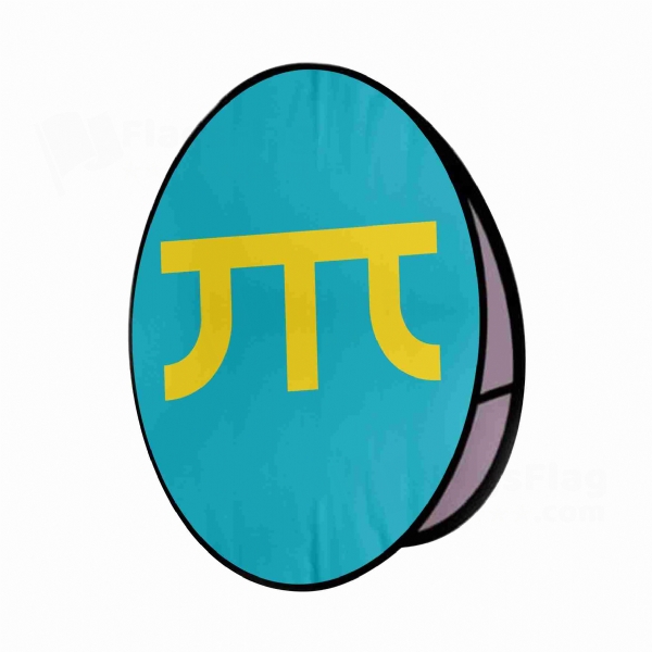 Khanate Of Sibir Round Cloth Banner Display Stands