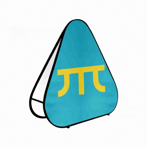 Khanate Of Sibir Triangle Fabric Banner Display Stands
