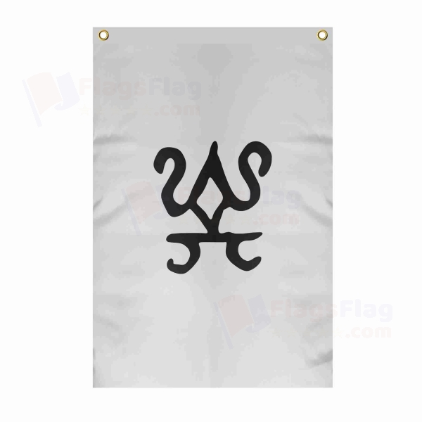 Kidarite Kingdom Large Size Flag Hanging on Building