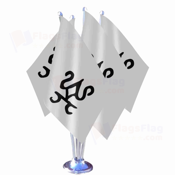 Kidarite Kingdom Quadruple Table Flag