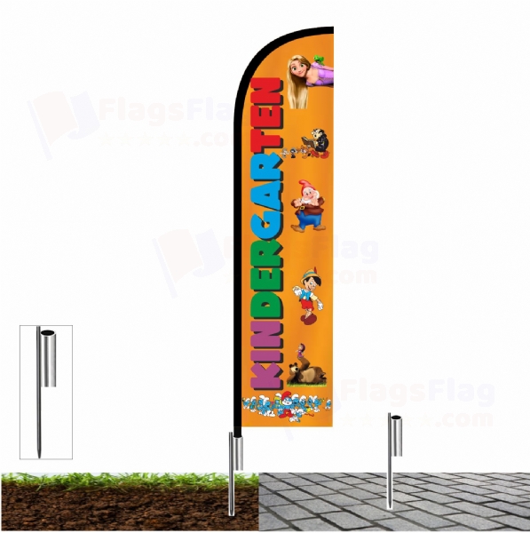 Kindergarten Beach Flag
