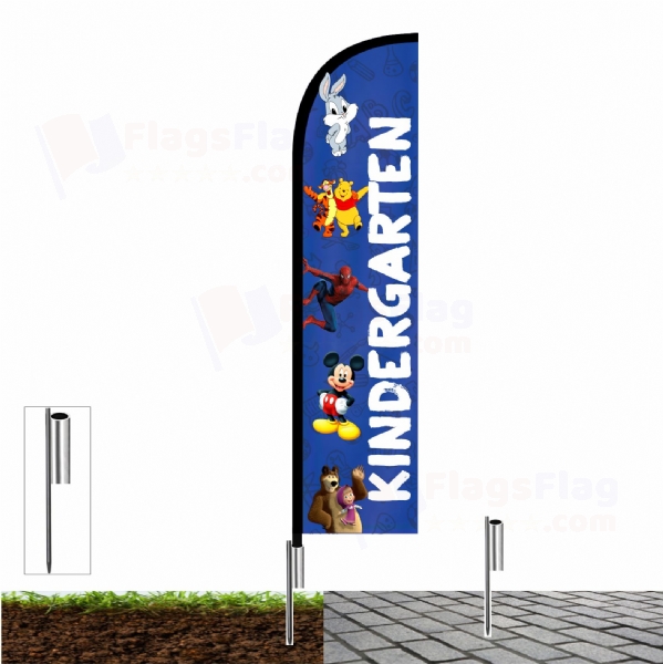 Kindergarten Beach Flag and Sail Flag