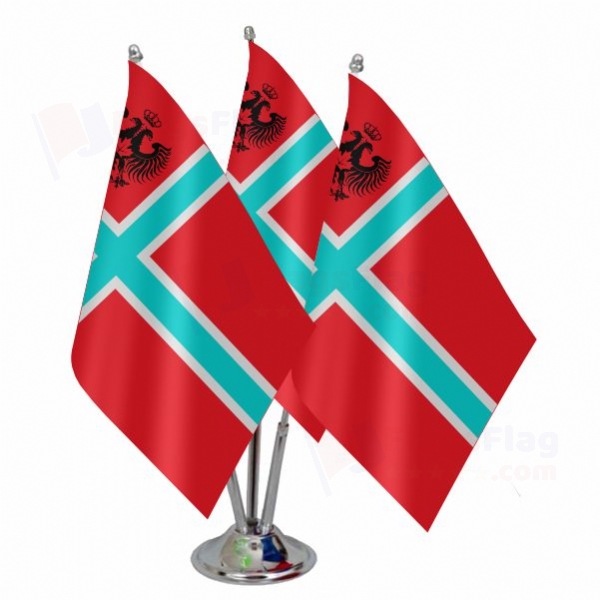 Kingdom Of Vikesland Triple Table Flag