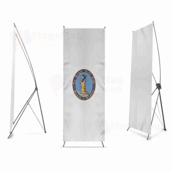 Kings County New York Digital Print X Banner