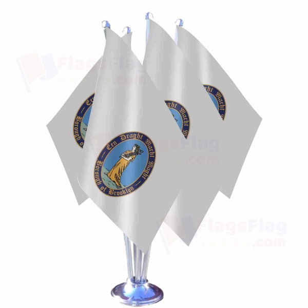 Kings County New York Quadruple Table Flag