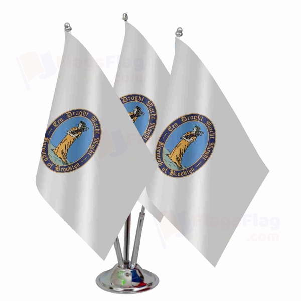 Kings County New York Triple Table Flag