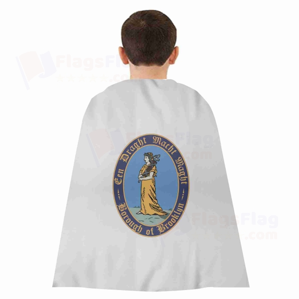 Kings County New York Woven Fabric Cloak Digital Printing
