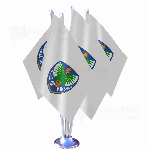 Kinshasa Quadruple Table Flag