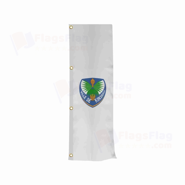 Kinshasa Vertically Raised Flags