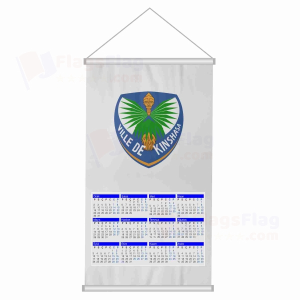 Kinshasa Woven Fabric Digital Printing Calendar