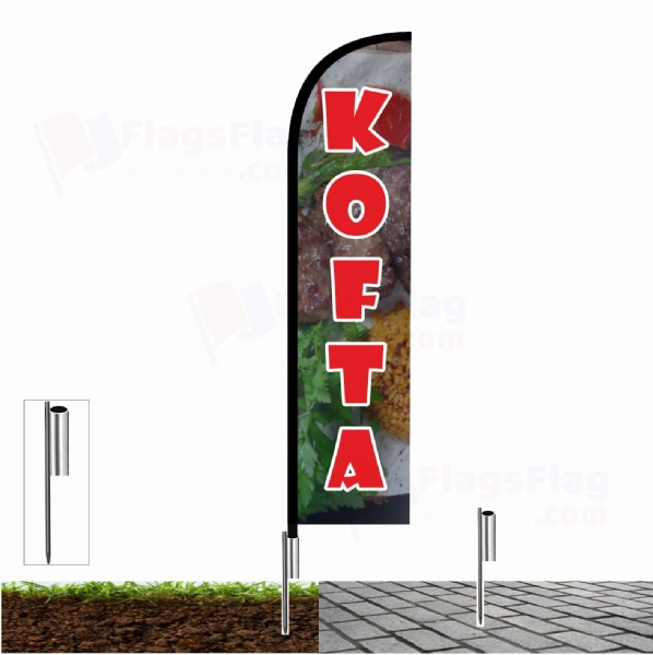 Kofta Flags with fishing line